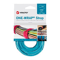 Velcro One Wrap Strap Kabelbinder Velcrobnd - 20mm (150mm) 25pk - Turkis