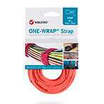 Velcro One Wrap Strap Kabelbinder Velcrobånd - 20mm (200mm) 25pk - Orange