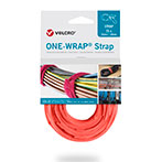Velcro One Wrap Strap Kabelbinder Velcrobånd - 20mm (230mm) 25pk - Orange