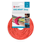 Velcro One Wrap Strap Kabelbinder Velcrobånd - 20mm (330mm) 100pk - Orange