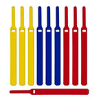 Velcrobånd LTC Basic 17cm (blå/gul/rød) 10-Pack