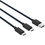 Venom Multikabel t/PS5 Gamepads - 3m (USB-A/2xUSB-C)