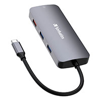Verbatim 9-i-1 USB-C Pro Multiport Hub (HDMI/RJ45/USB-A/USB-C)
