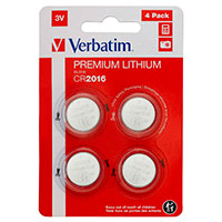Verbatim CR2016 batteri (Lithium) 4-Pack
