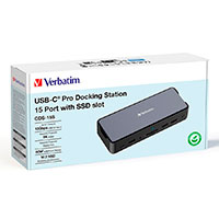 Verbatim Pro USB-C Dockingstation m/SSD (15 port)