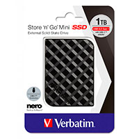 Verbatim Store n Go Mini Ekstern SSD Harddisk 1TB (Micro-B)