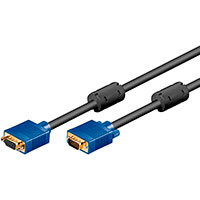 VGA forlnger kabel - Bl stik - 3m