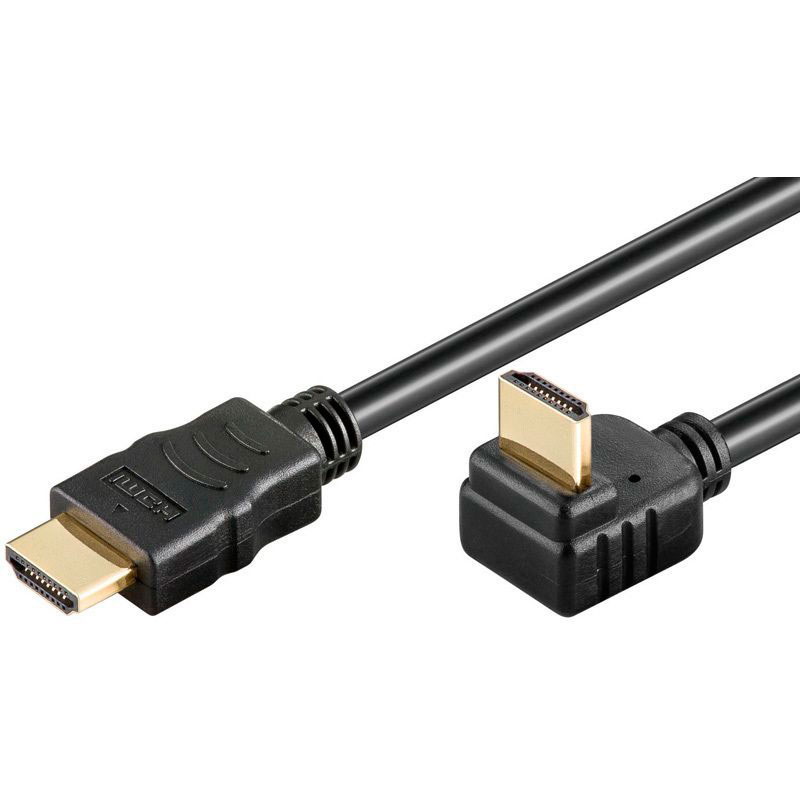 Brug af en computer etiket synonymordbog Vinklet HDMI Kabel 90 Grader - 1,5m