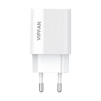 Vipfan E01 2A USB Oplader m/Lightning Kabel (USB-A)