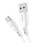 Vipfan Racing X05 3A USB-C Kabel - 2m (USB-A/USB-C) Hvid