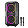 W-King T9 Pro Bluetooth Hjttaler m/2x Mikrofon + RGB (120W) Sort