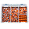 Wago Fjedersamlemuffer miniboks (229 stk) Orange/klar