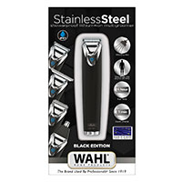 Wahl Stainless Steel Pro Hrtrimmer (m/Tilbehr) Black Edition