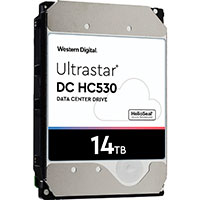 WD 14TB Ultrastar HC530 WUH721414ALE6L4 HDD - 7200RPM -3,5tm