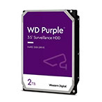 WD 2TB WD23PURZ Purple Surveillance HDD - 3,5tm