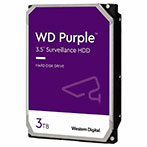 WD 3TB WD30PURZ Purple Surveillance HDD - 5400RPM - 3,5tm