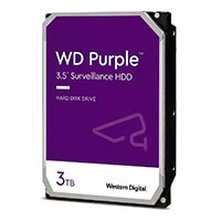 WD 3TB WD33PURZ Purple Surveillance HDD - 5400RPM - 3,5tm