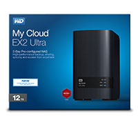 WD My Cloud EX2 Ultra 2-Bay NAS - Marvell Armada 385 1,3 GHz CPU (12TB)