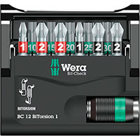 Wera BC 12 BiTorsion 1 Bitst m/bitholder (12 dele)