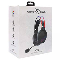 White Shark GH-2140 Gaming Headset - Stereo 3,5mm (USB) Sort