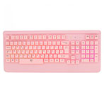 White Shark GK-2103 Gaming Tastatur m/Lys (Membran) Pink