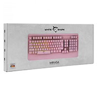 White Shark GK-2103 Gaming Tastatur m/Lys (Membran) Pink