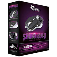 White Shark GM-5001 Gaming Mus m/Knapper (4800DPI) Sort/Gr