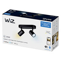 WiZ Imageo LED Spotlampe - 2-spot (Varm/kølig hvid) Sort