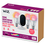 WiZ Overvågningskamera + 3x LED pære E27 - 8,5W (60W) Farve