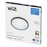 WiZ Superslim Loftlampe 16W (Varm/klig hvid) Sort