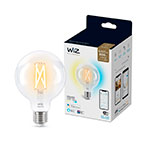 WiZ WiFi Globe LED filament pære E27 - 6,7W (60W) Klar