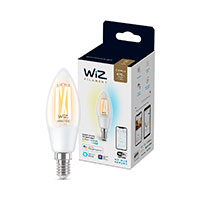 WiZ WiFi Kerte LED filament pære E14 - 4,9W (40W) Klar