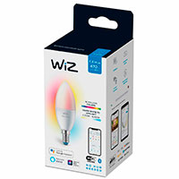 WiZ WiFi Kerte LED pære E14 - 4,9W (40W) Farve
