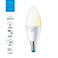 WiZ WiFi Kerte LED pære E14 - 4,9W (40W) Hvid Tunable