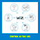 WiZ WiFi Krone LED pære E14 - 4,9W (40W) Farve