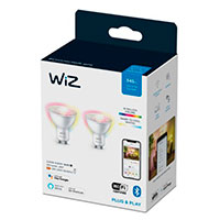 WiZ WiFi LED pære GU10 - 4,7W (50W) Farve - 2-Pack