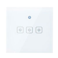 Woolley WiFi Smart Vg Touch Switch m/Bevgelsessensor (3-Kanal) Hvid