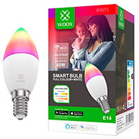 WOOX R9075 Smart WiFi Kerte LED Pre E14 - 5W (40W) RGB