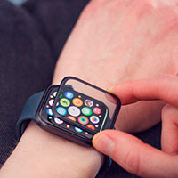 Wozinsky Watch Glass Hybrid Skrmbeskyttelse t/Apple Watch 6/5/4/SE (40mm) Sort
