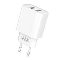 XO CE02C USB Lader 2,1A (2x USB-A) + Lightning/USB-A Kabel
