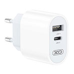 XO L97 USB-C Lader 2,4A (1xUSB-A/1xUSB-C) Hvid