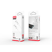 XO NB-Q190A USB-C Kabel 60W - 1m (USB-C/USB-C) Hvid