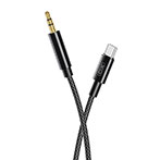 XO NB-R211B USB-C til Minijack kabel 1m - Sort