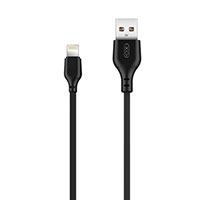 XO NB103 Lightning kabel 2,1A - 2m (USB-A/Lightning) Sort