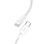 XO NB113 Lightning Kabel 2A - 1m (USB-C/Lightning) Hvid