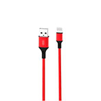 XO NB143 Lightning Kabel 2,4A - 1m (USB-A/Lightning) Rød
