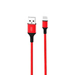XO NB143 Lightning Kabel 2,4A - 2m (USB-A/Lightning) Rød