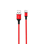 XO NB143 USB-C Kabel 2,4A - 1m (USB-A/USB-C) Rød