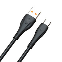 XO NB185 USB-C Kabel 6A - 1m (USB-A/USB-C) Sort