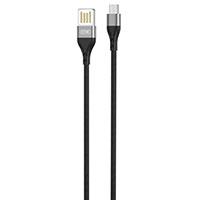 XO NB188 Micro USB til USB-A (vendbar) kabel 2,4A - 1m